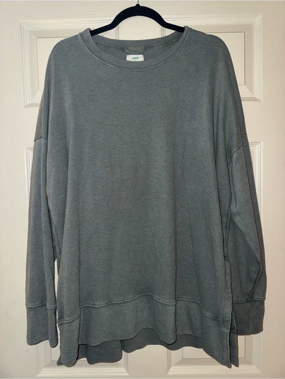 Aerie waffle Knit Oversized Pullover